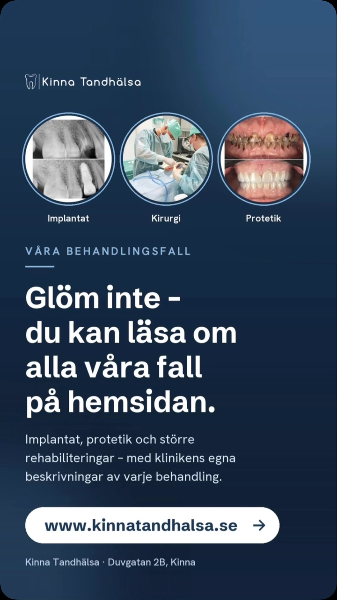 Inlägg från Kinna Tandhälsa på Instagram